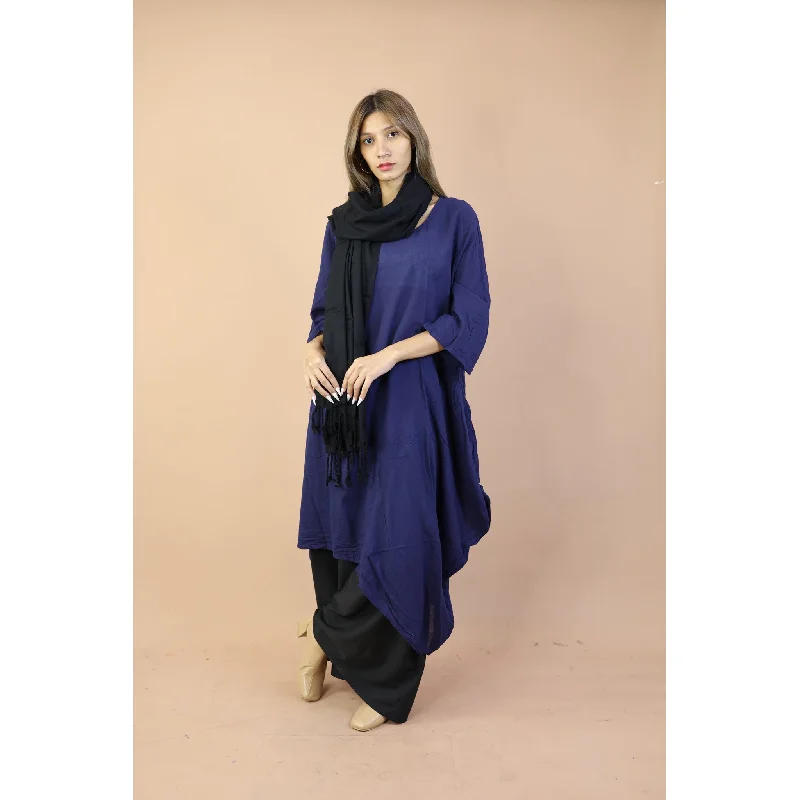 Fall and Winter Collection Cotton Organic Solid Color Dress  LI0077 000001 00